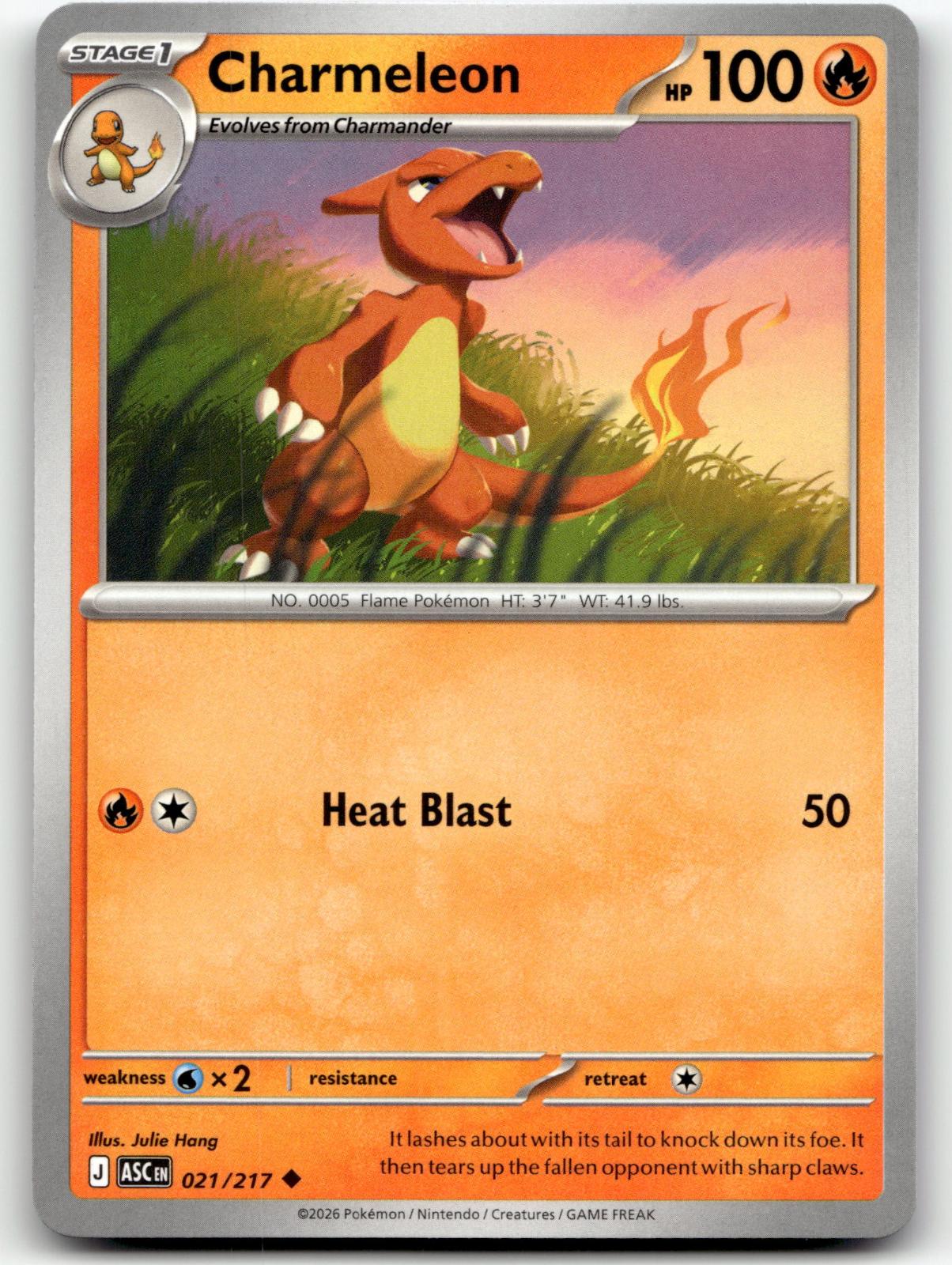 Charmeleon 021/217 Uncommon Ascended Heroes Pokemon Near Mint