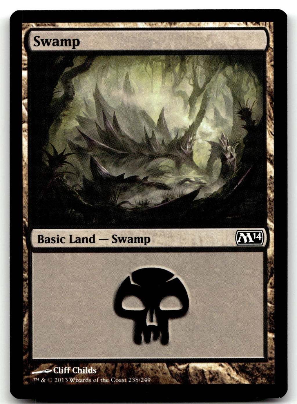Swamp (238) 238 Land Magic 2014 (M14) Magic: The Gathering Near Mint