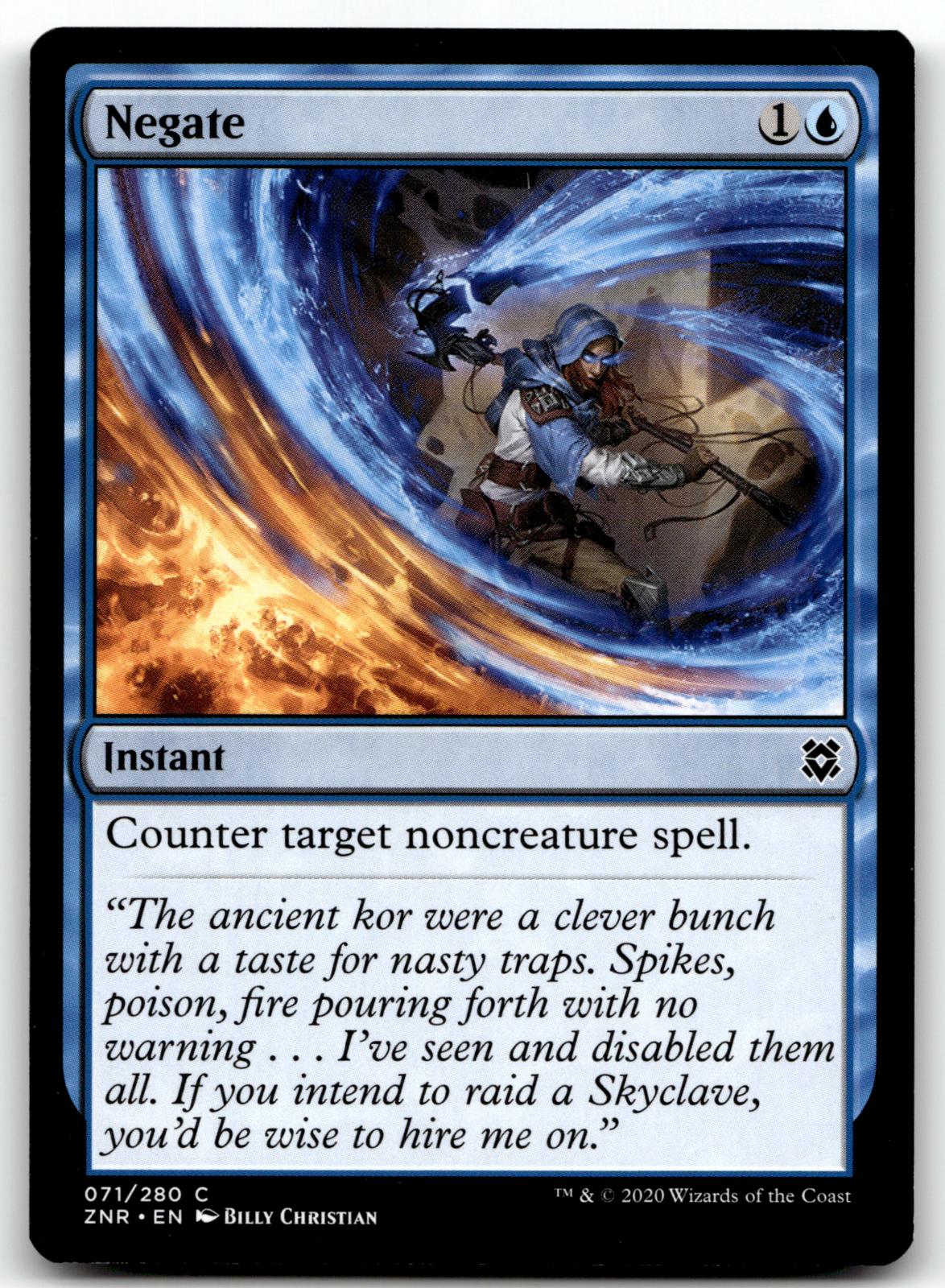 Negate 71 Common Zendikar Rising Magic: The Gathering Near Mint