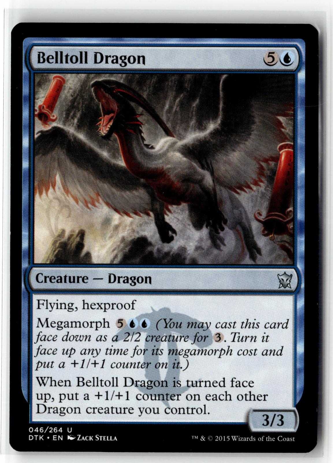 Belltoll Dragon 46 Uncommon Dragons of Tarkir Magic: The Gathering Near Mint