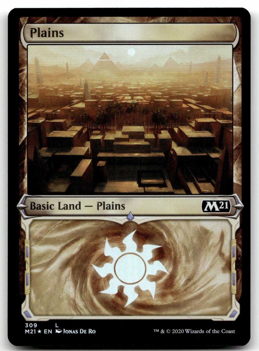Plains (Showcase) 309 Land Core Set 2021 Magic: The Gathering Foil Near Mint
