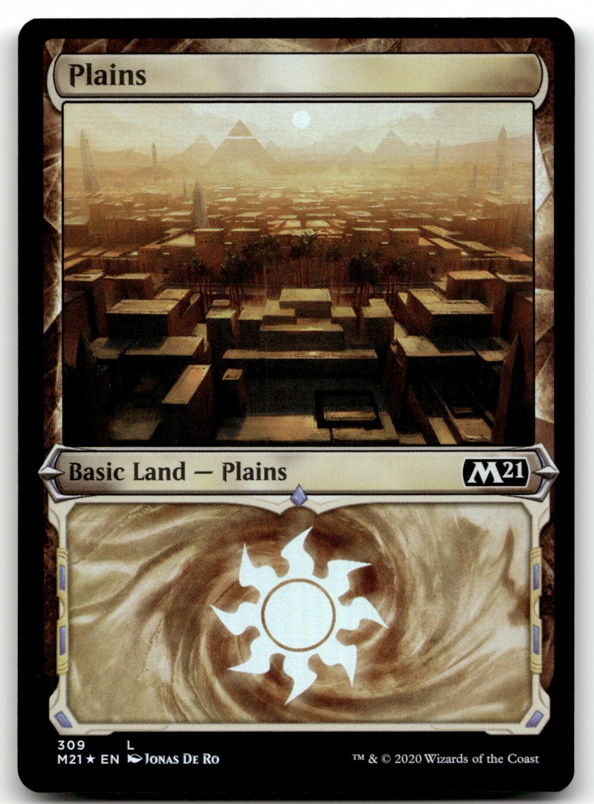 Plains (Showcase) 309 Land Core Set 2021 Magic: The Gathering Foil Near Mint