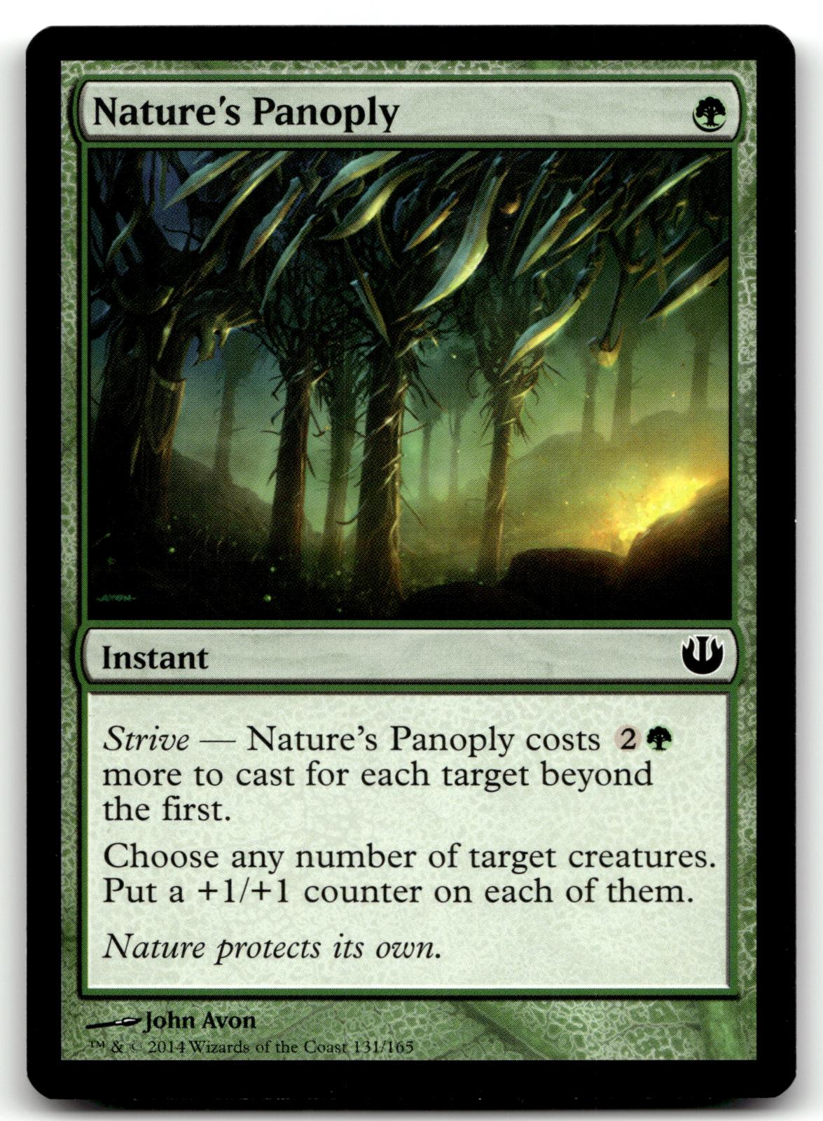 Nature's Panoply 131 Common Journey Into Nyx Magic: The Gathering Near Mint