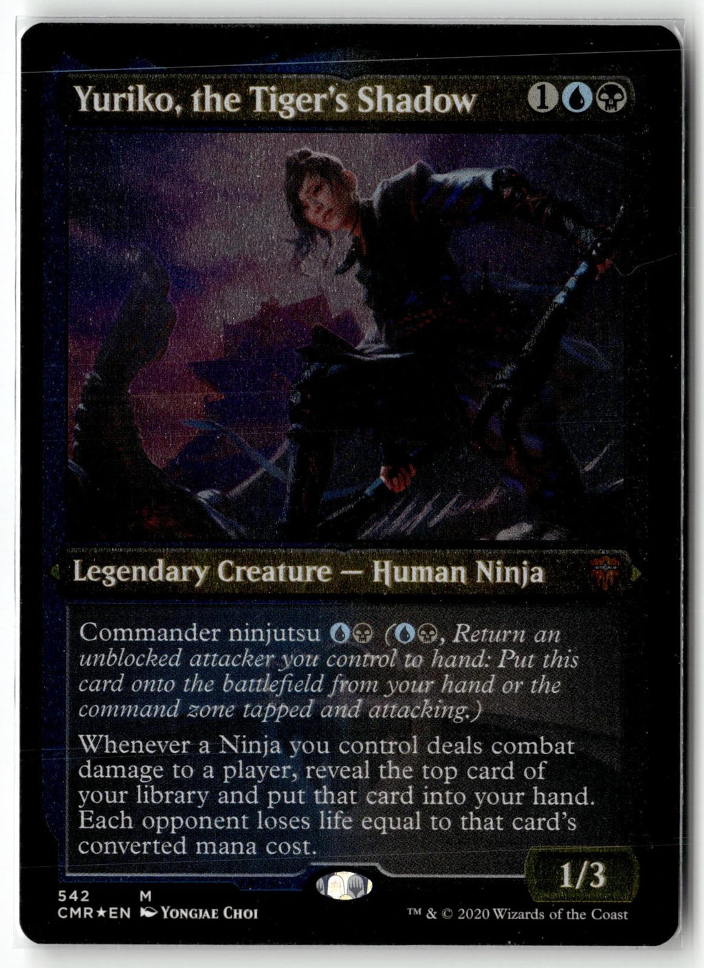 Yuriko, the Tiger's Shadow (Foil Etched) 542 Commander Legends Magic:  NM