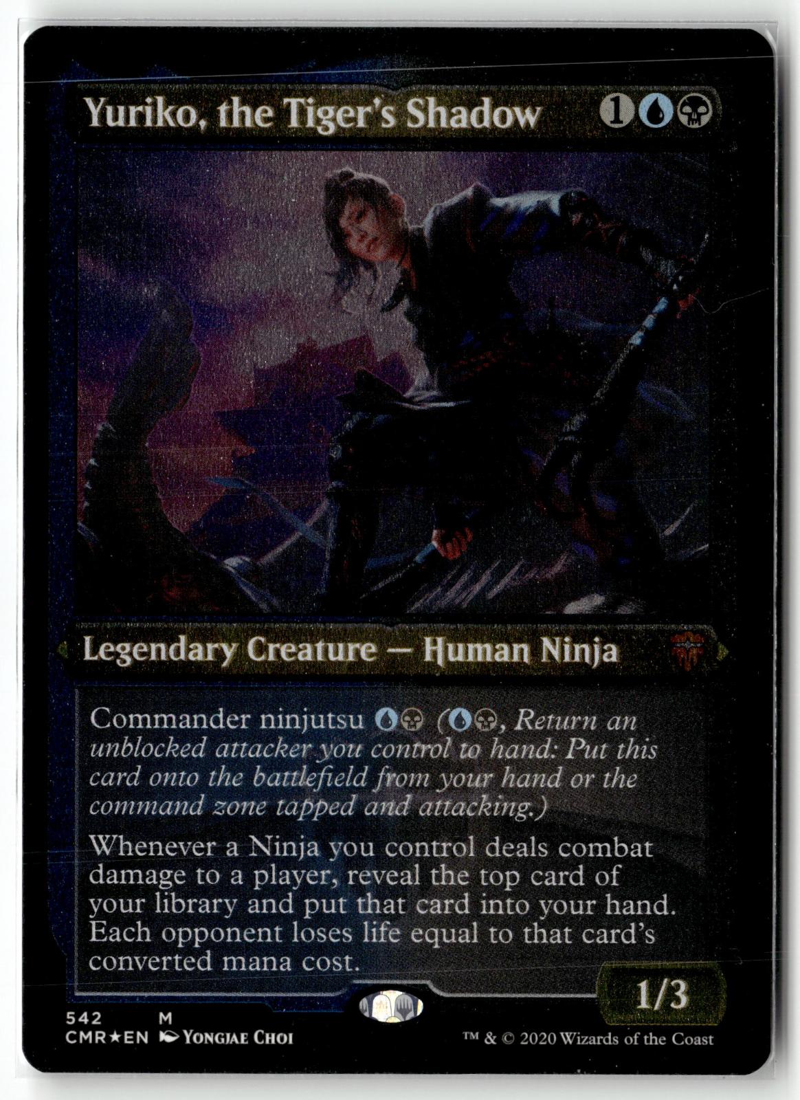 Yuriko, the Tiger's Shadow (Foil Etched) 542 Commander Legends Magic:  NM