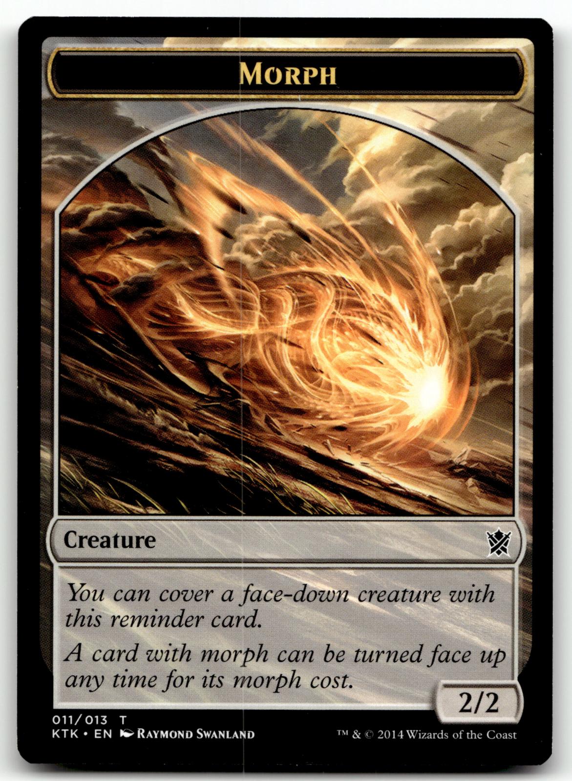 Morph Token 11 Token Khans of Tarkir Magic: The Gathering Near Mint