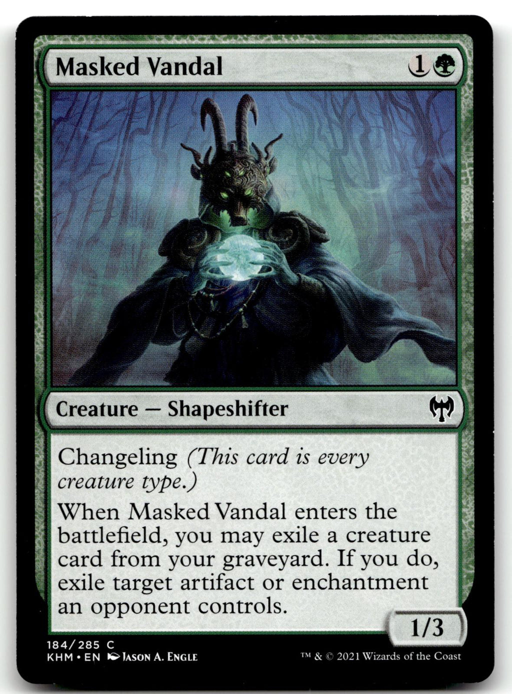 Masked Vandal 184 Common Kaldheim Magic: The Gathering Near Mint