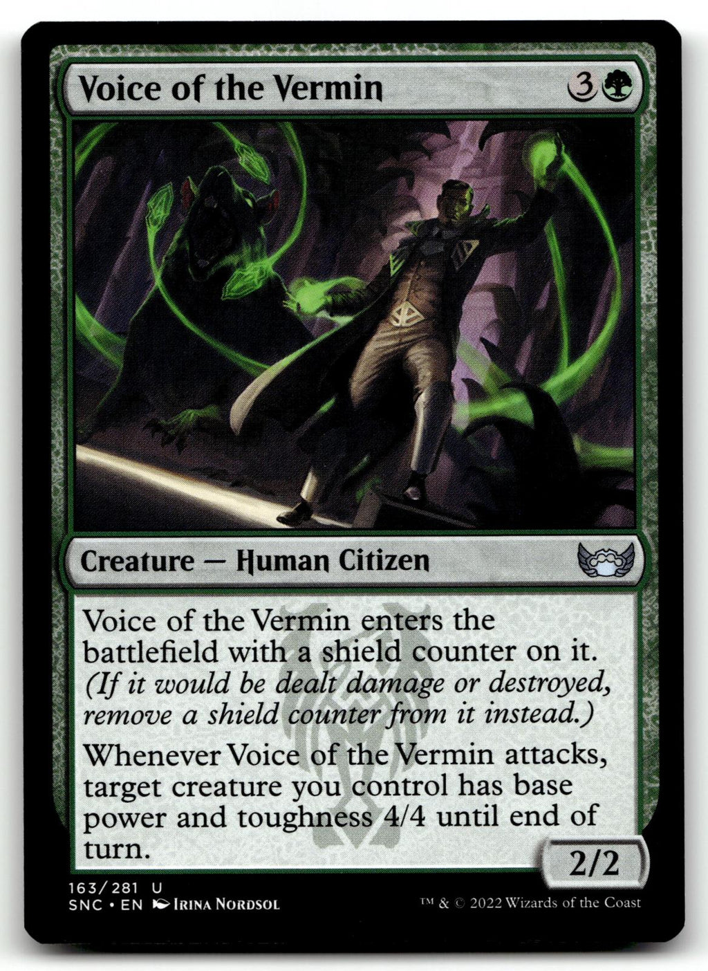 Voice of the Vermin 163 Uncommon Streets of New Capenna Magic: The Gathering NM