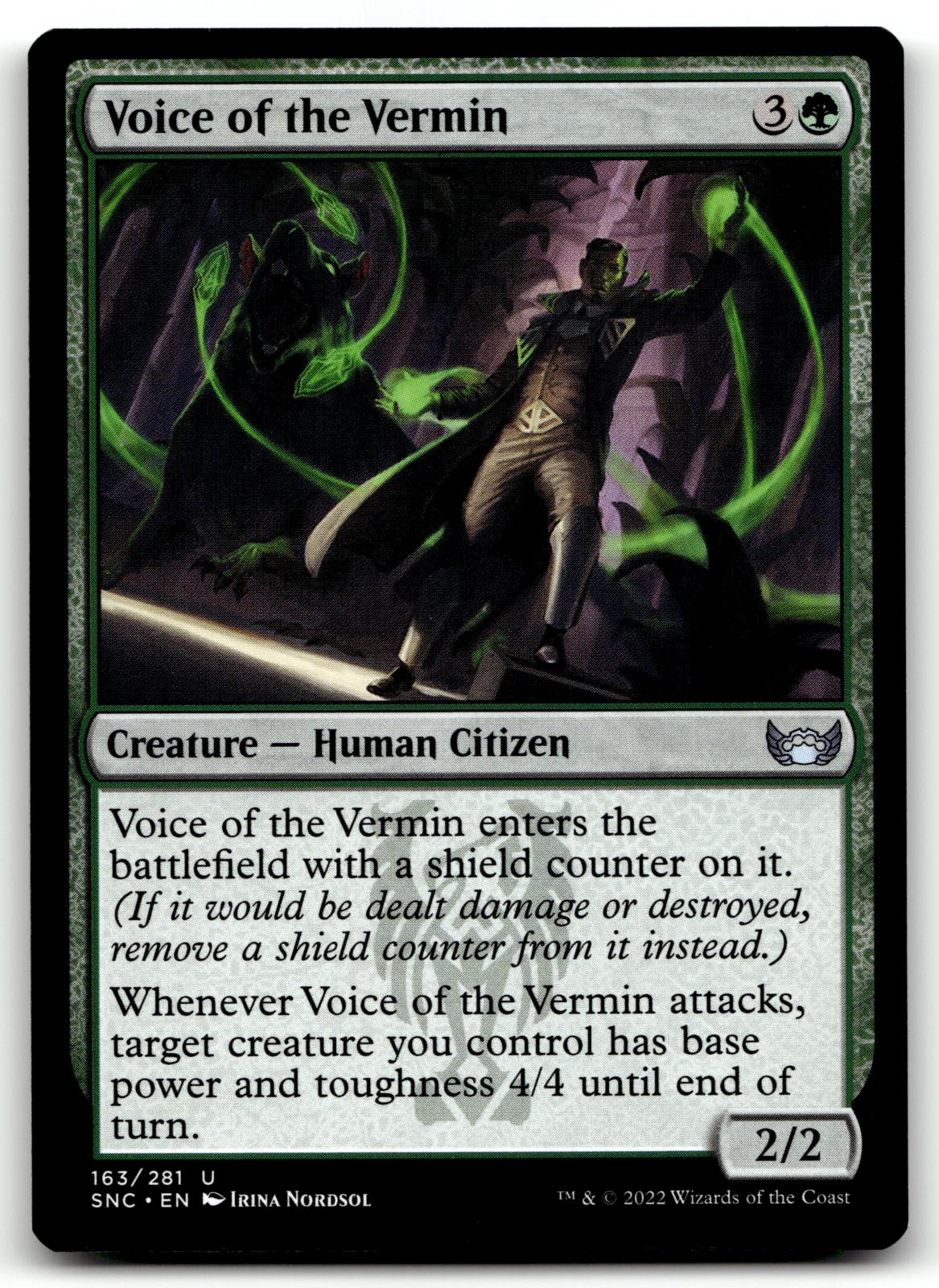 Voice of the Vermin 163 Uncommon Streets of New Capenna Magic: The Gathering NM
