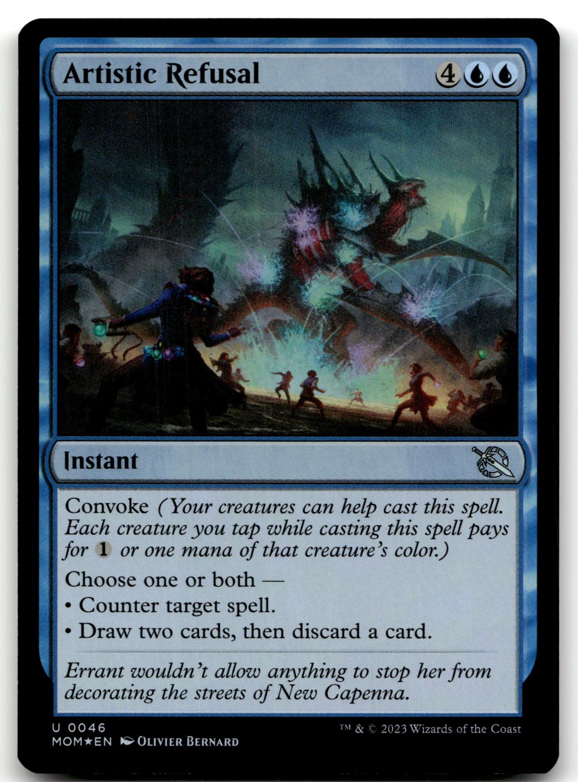 Artistic Refusal 46 Uncommon March of the Machine Magic: The Gathering Foil NM
