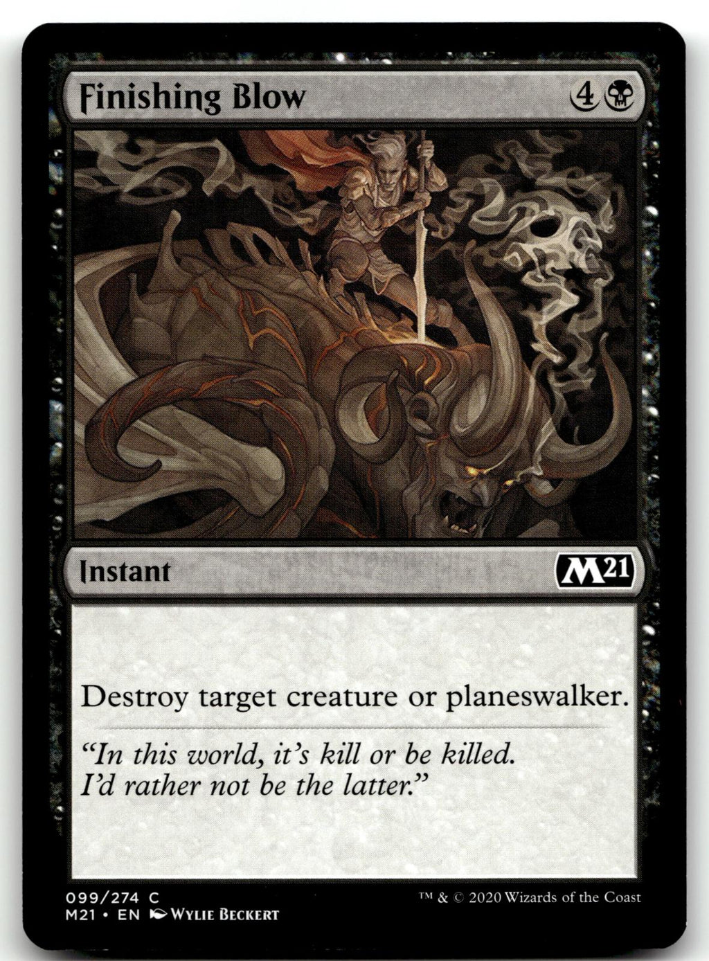 Finishing Blow 99 Common Core Set 2021 Magic: The Gathering Near Mint