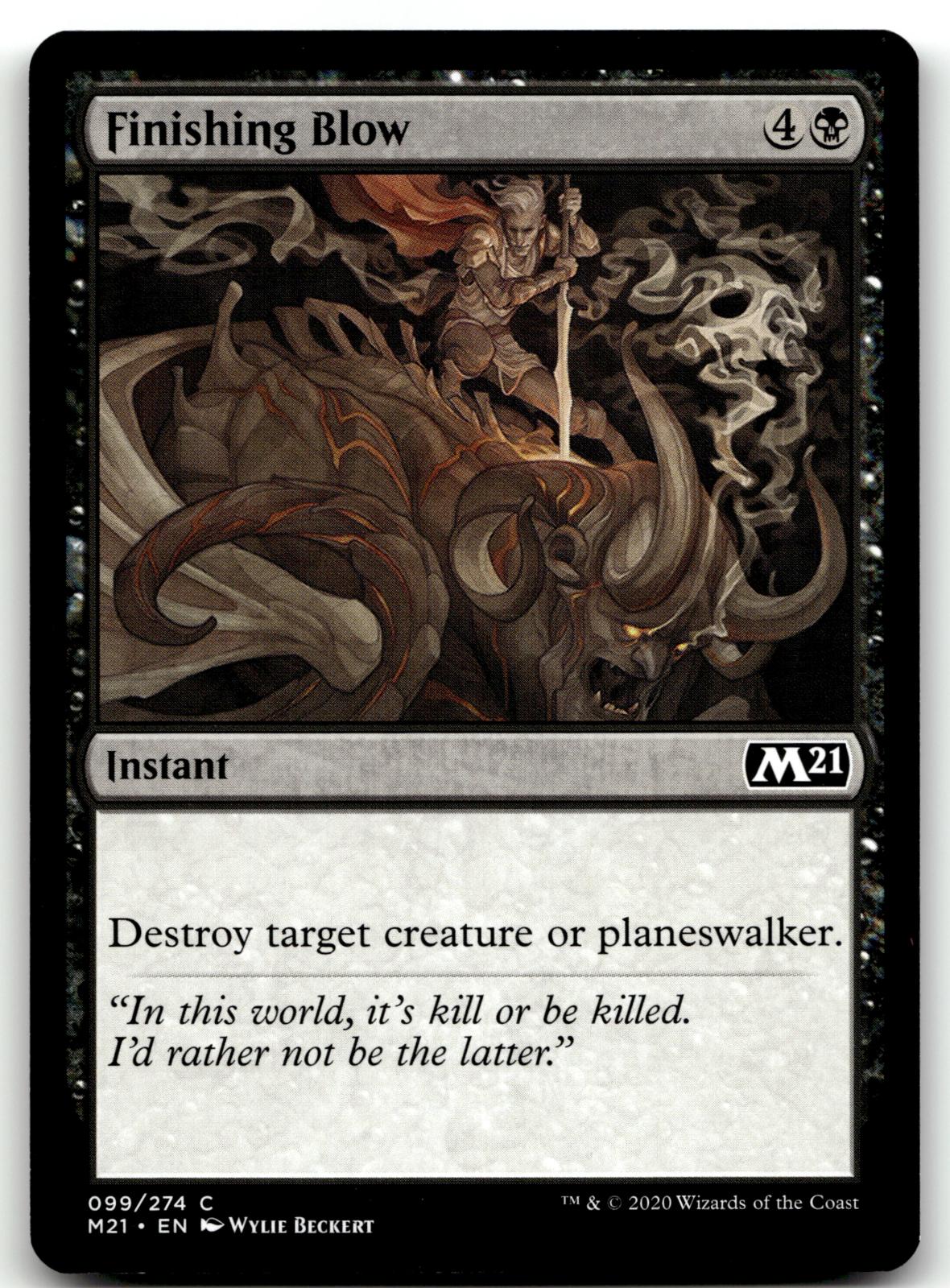 Finishing Blow 99 Common Core Set 2021 Magic: The Gathering Near Mint