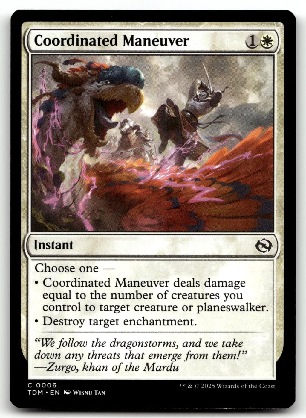 Coordinated Maneuver 6 Common Tarkir: Dragonstorm Magic: The Gathering Near Mint