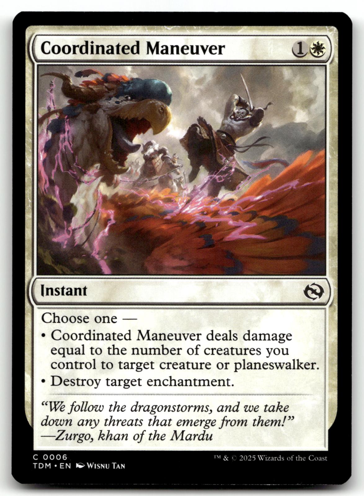 Coordinated Maneuver 6 Common Tarkir: Dragonstorm Magic: The Gathering Near Mint
