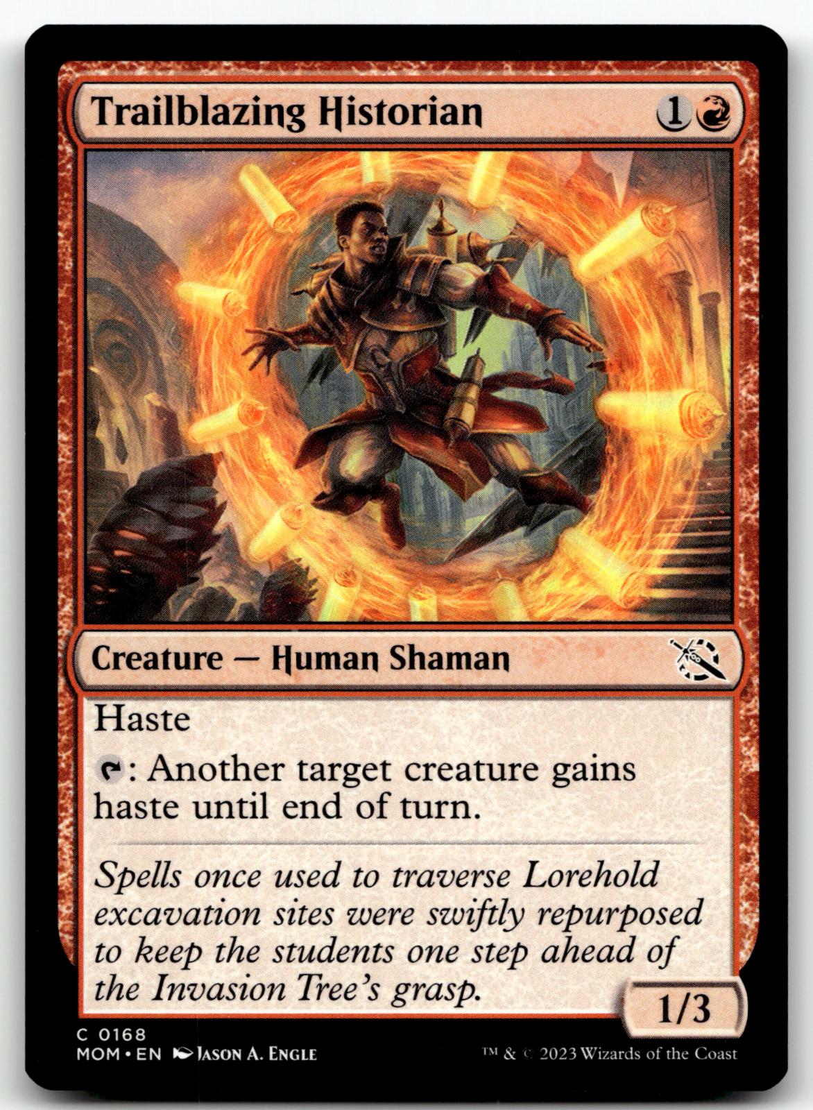 Trailblazing Historian 168 Common March of the Machine Magic: The Gathering NM