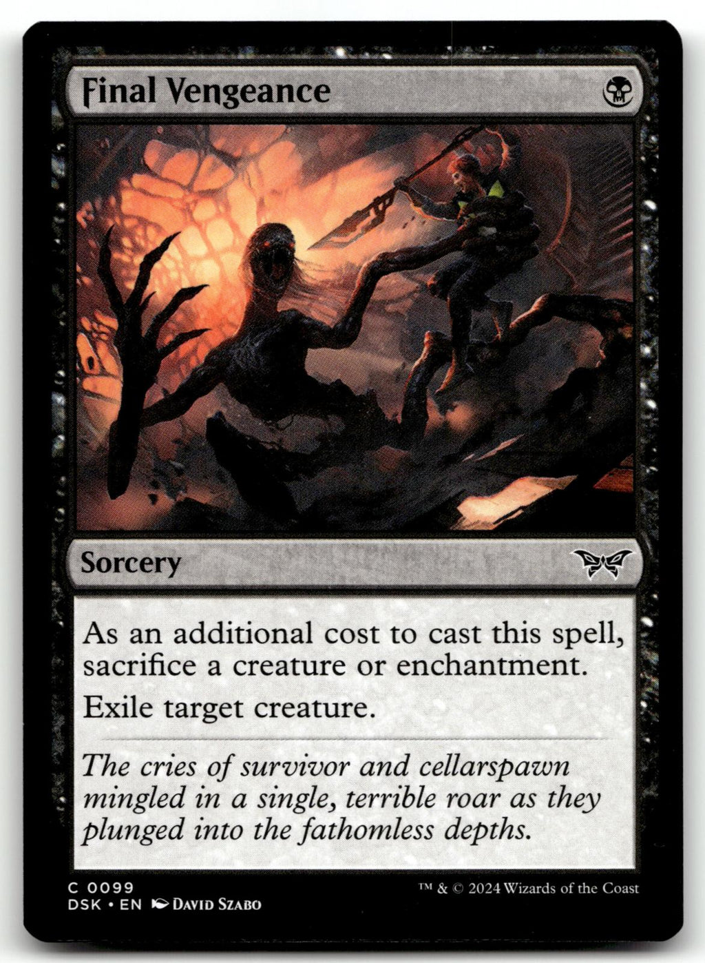 Final Vengeance 99 Common Duskmourn: House of Horror Magic: The Gathering NM