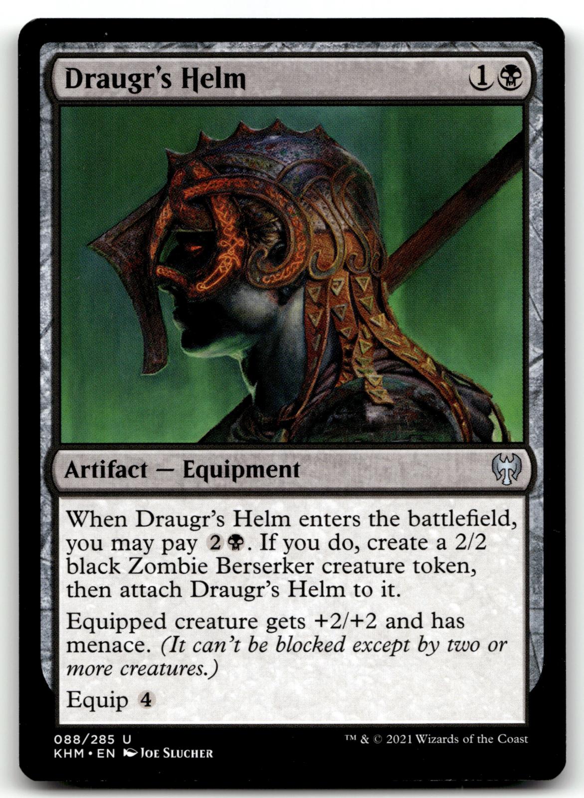 Draugr's Helm 88 Uncommon Kaldheim Magic: The Gathering Near Mint