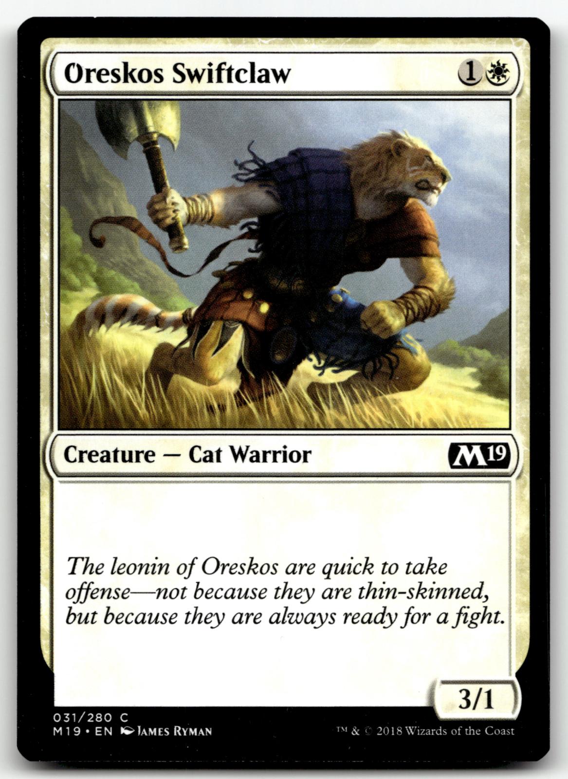 Oreskos Swiftclaw 31 Common Core Set 2019 Magic: The Gathering Near Mint