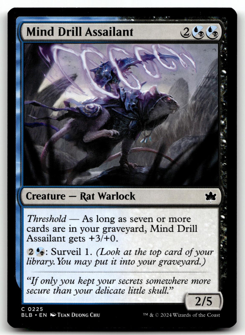 Mind Drill Assailant 225 Common Bloomburrow Magic: The Gathering Near Mint