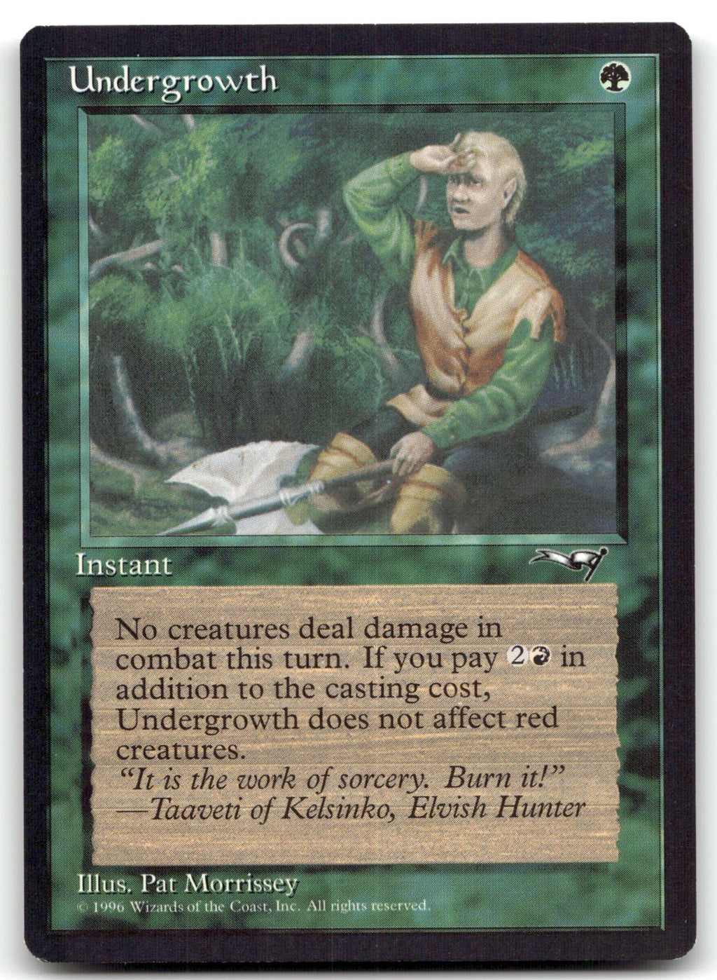 Undergrowth (Holding Axe) 88 Common Alliances Magic: The Gathering Near Mint
