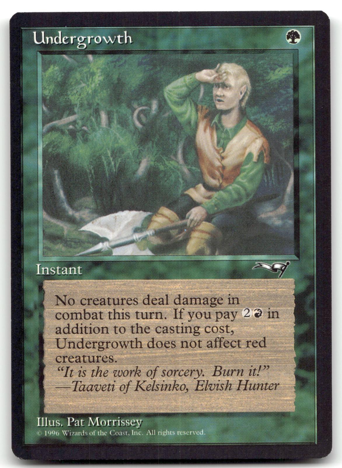Undergrowth (Holding Axe) 88 Common Alliances Magic: The Gathering Near Mint