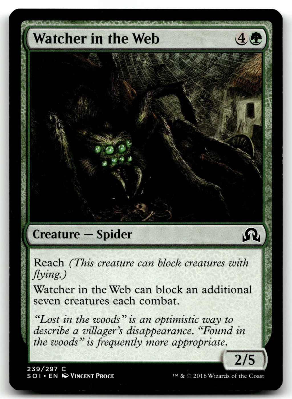 Watcher in the Web 239 Common Shadows over Innistrad Magic: The Gathering NM