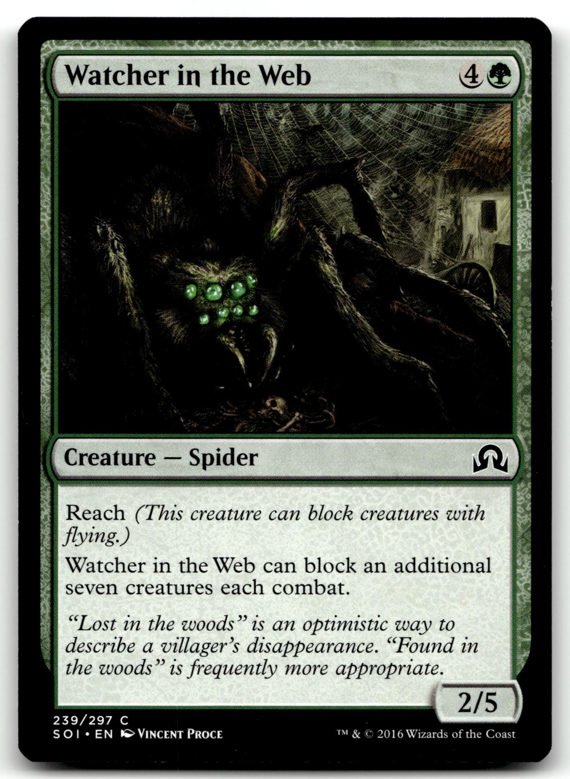 Watcher in the Web 239 Common Shadows over Innistrad Magic: The Gathering NM