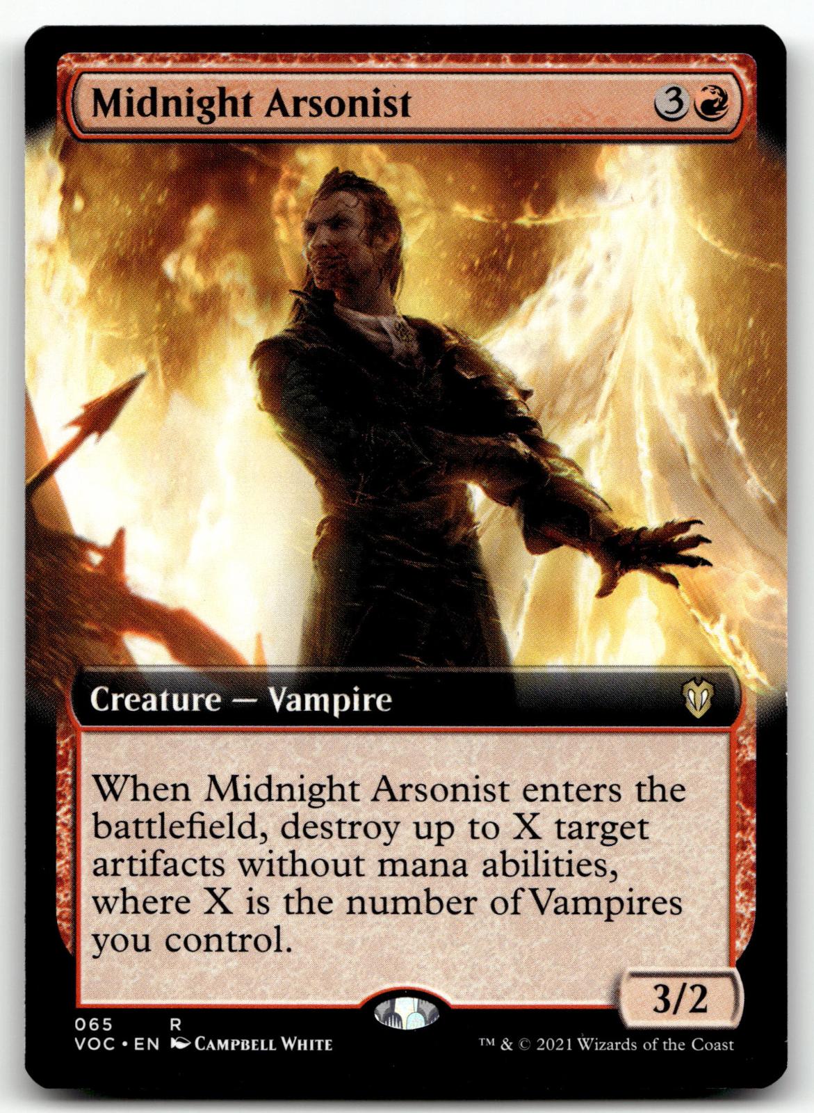 Midnight Arsonist (Extended Art) 65 Commander: Innistrad: Crimson Vow 