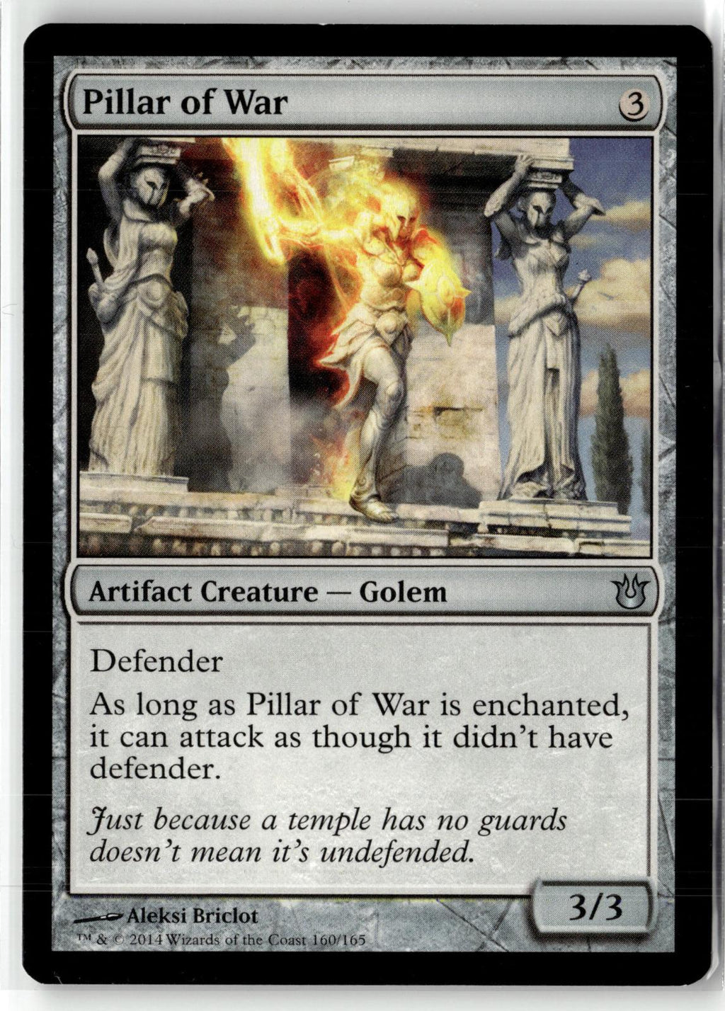 Pillar of War 160 Uncommon Born of the Gods Magic: The Gathering Near Mint