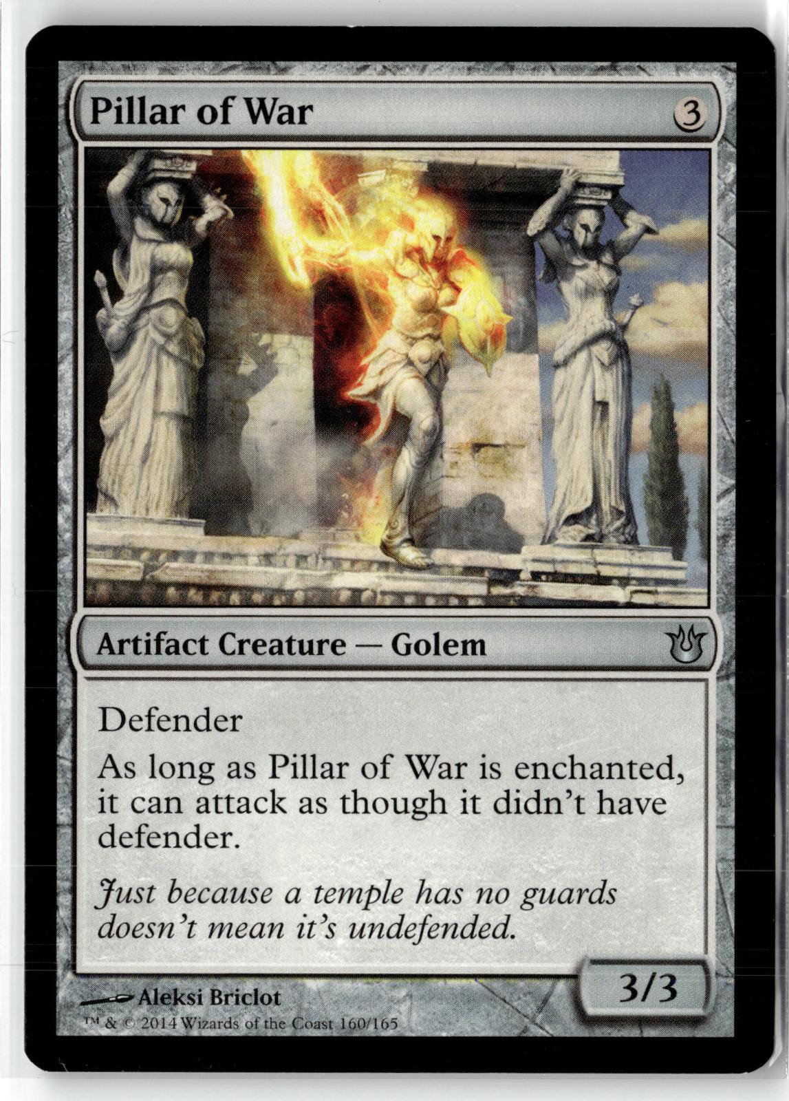 Pillar of War 160 Uncommon Born of the Gods Magic: The Gathering Near Mint