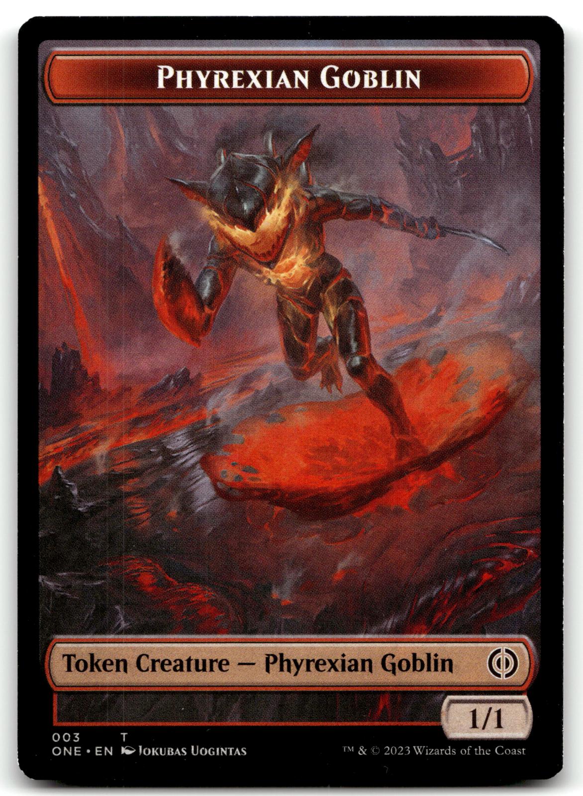 Rebel Token 5 Token Phyrexia: All Will Be One Magic: The Gathering Near Mint