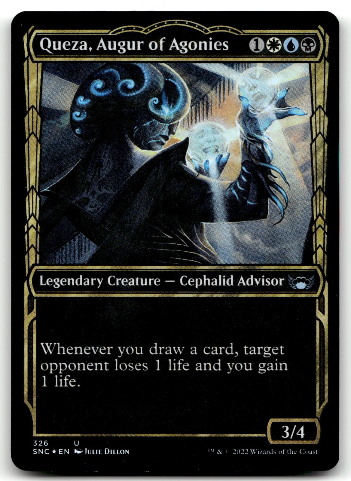 Queza, Augur of Agonies (Showcase) 326 Streets of New Capenna Magic: The Gathering Foil NM