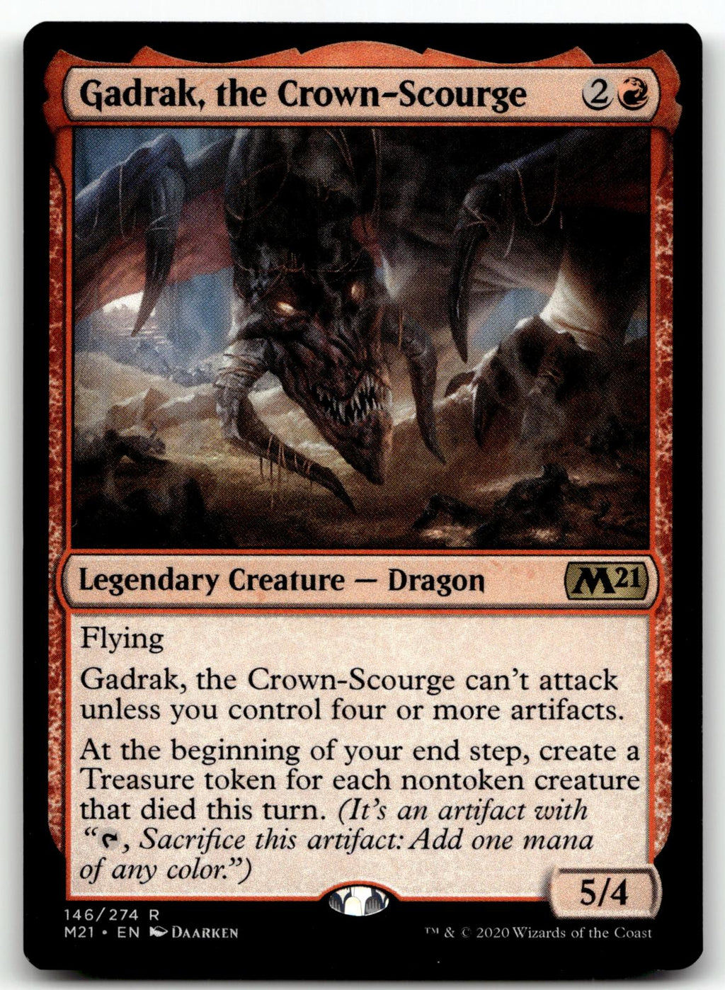 Gadrak, the Crown-Scourge 146 Rare Core Set 2021 Magic: The Gathering Near Mint