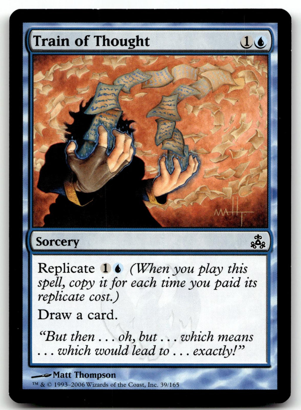 Train of Thought 39 Common Guildpact Magic: The Gathering Near Mint
