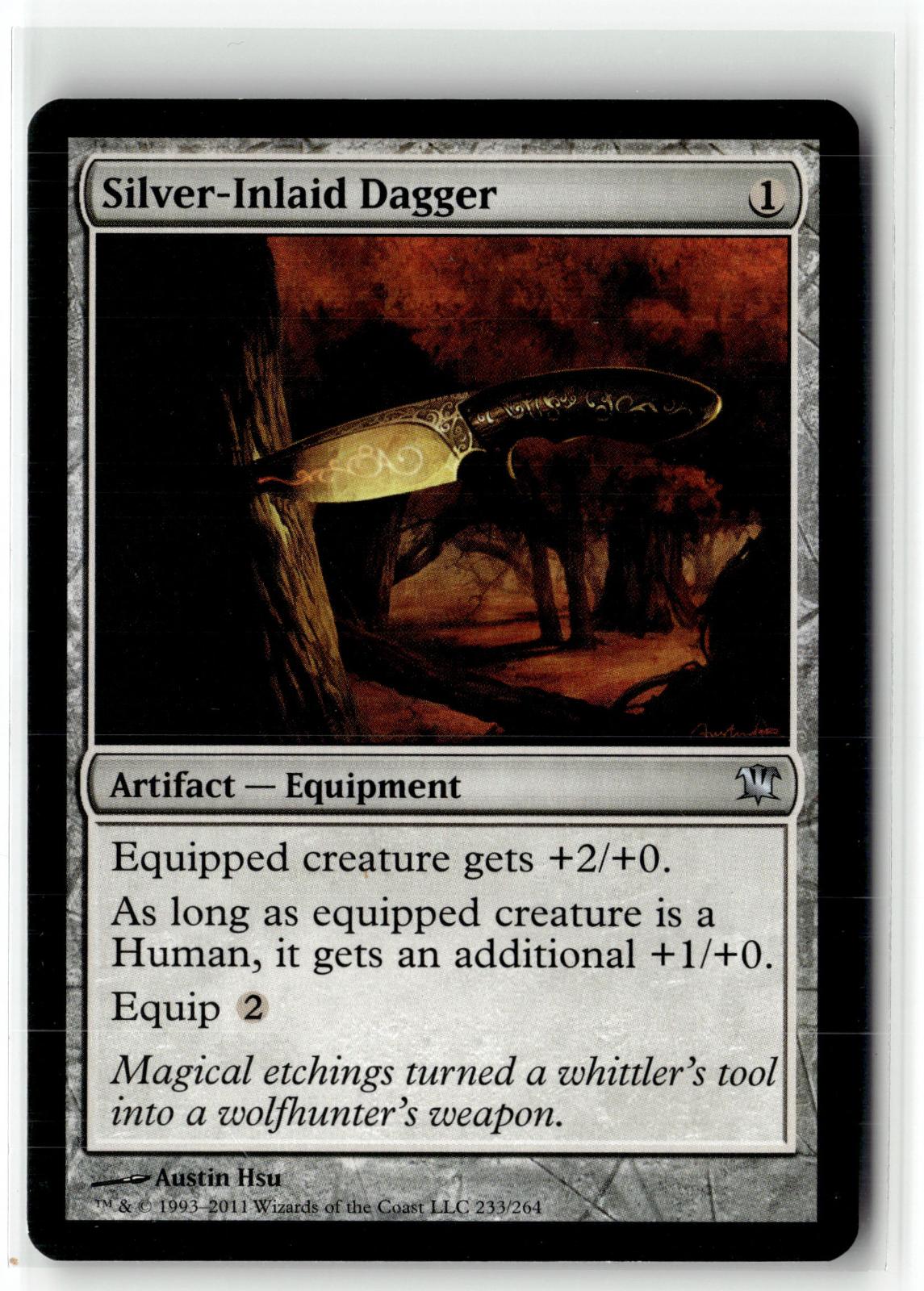Silver-Inlaid Dagger 233 Uncommon Innistrad Magic: The Gathering Near Mint
