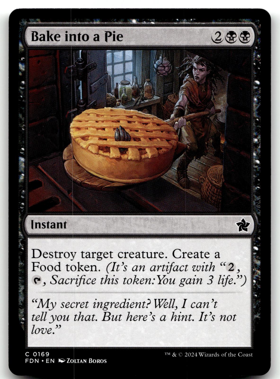 Bake into a Pie 169 Common Foundations Magic: The Gathering Near Mint