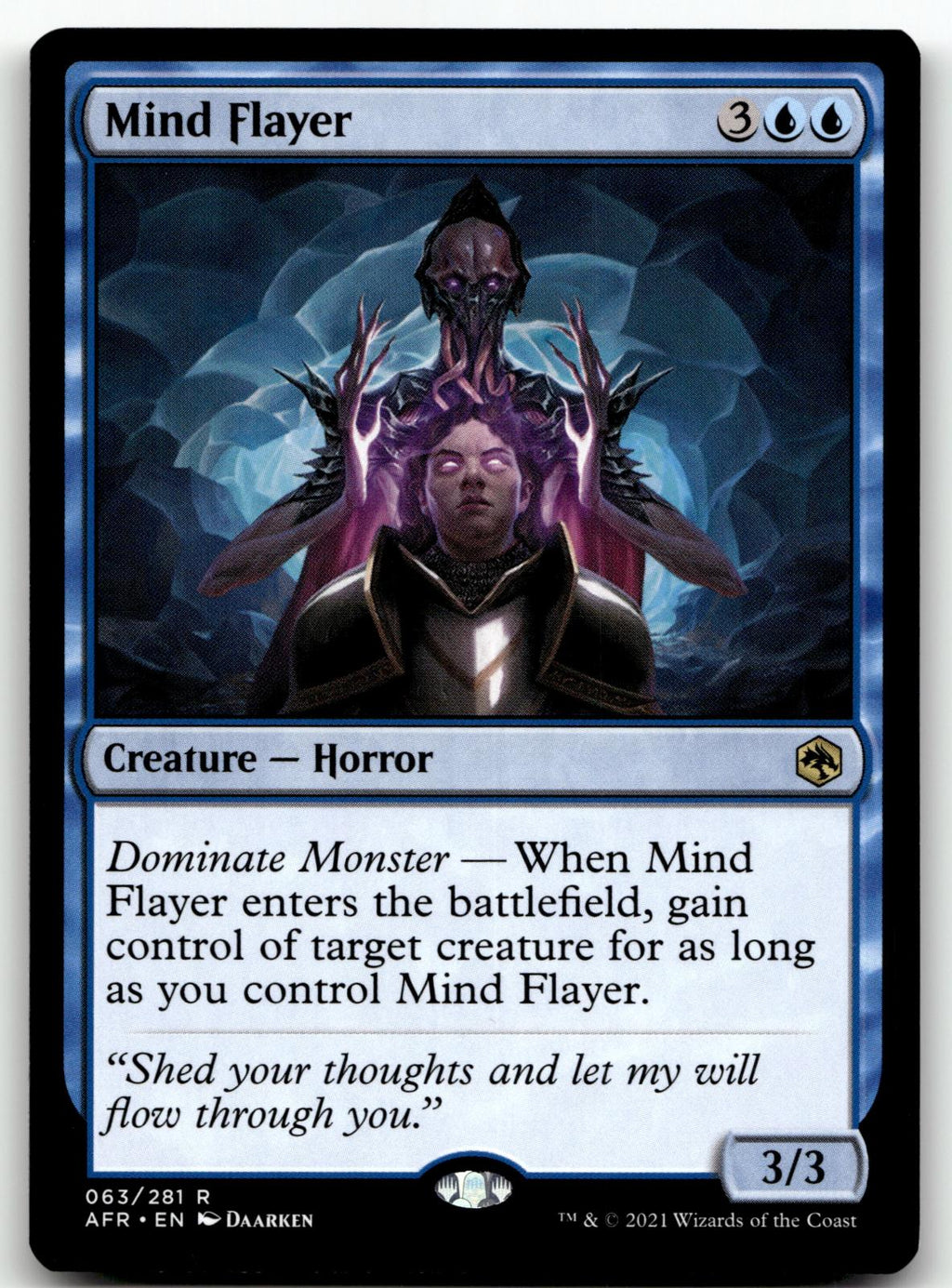 Mind Flayer 63 Rare Adventures in the Forgotten Realms Magic: The Gathering NM