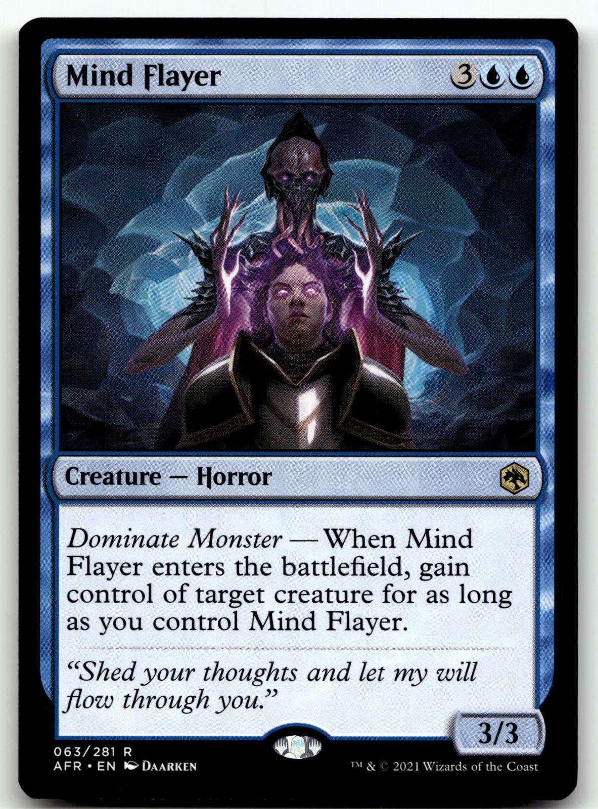 Mind Flayer 63 Rare Adventures in the Forgotten Realms Magic: The Gathering NM