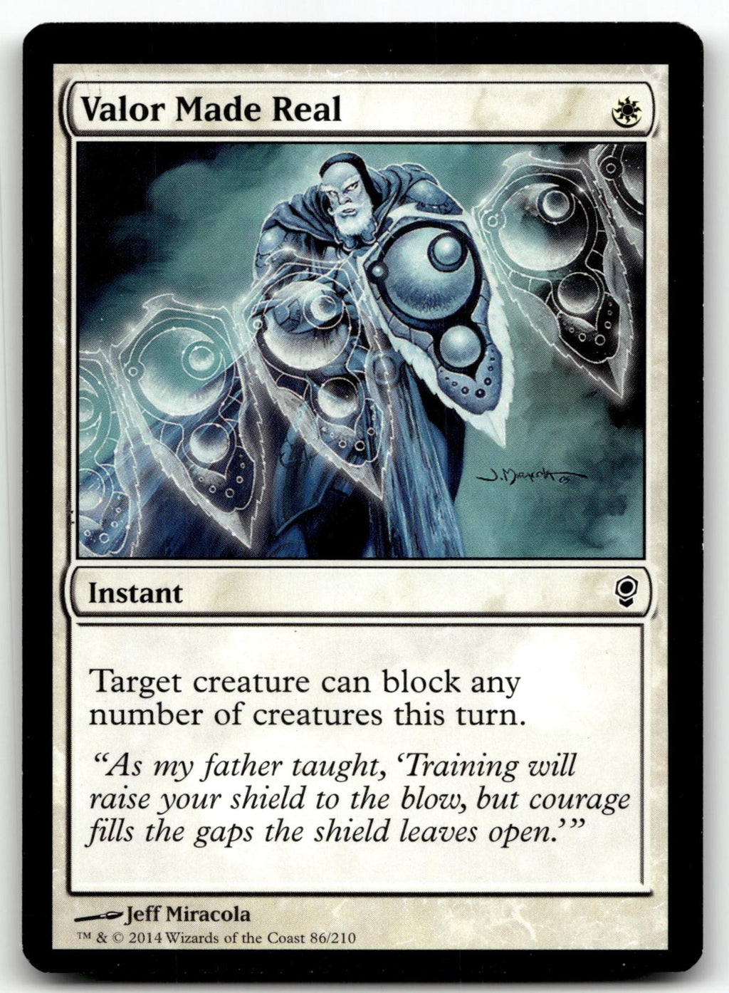 Valor Made Real 86 Common Conspiracy Magic: The Gathering Near Mint