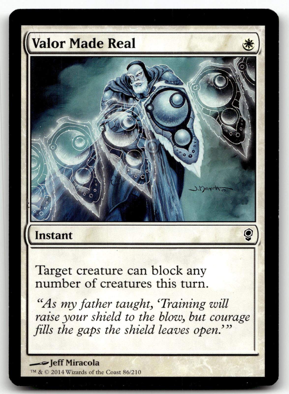 Valor Made Real 86 Common Conspiracy Magic: The Gathering Near Mint