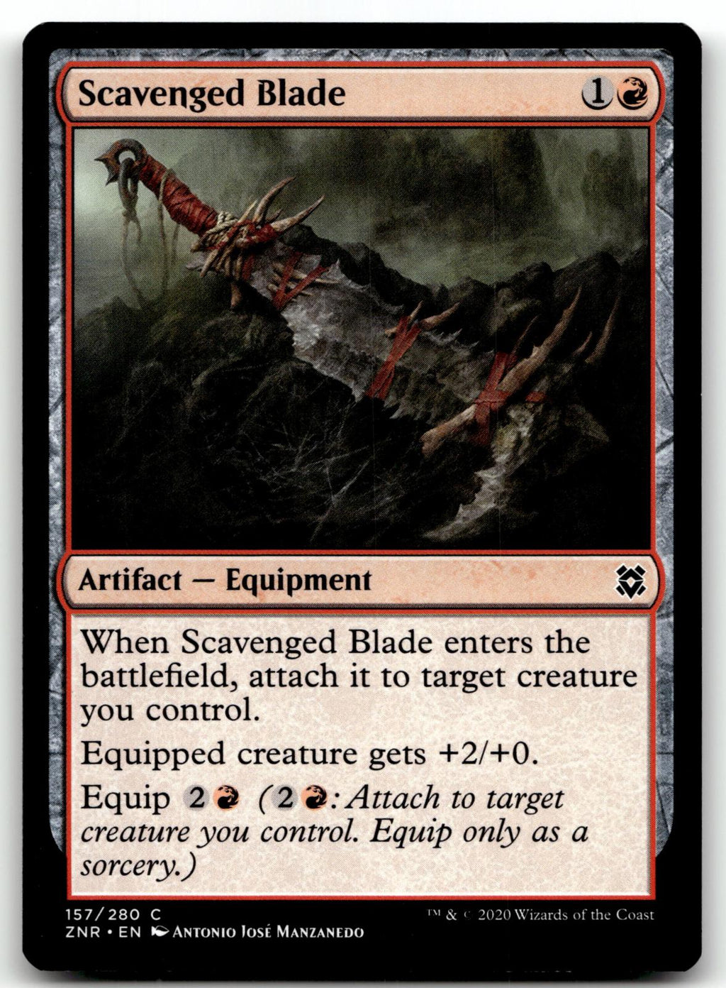 Scavenged Blade 157 Common Zendikar Rising Magic: The Gathering Near Mint