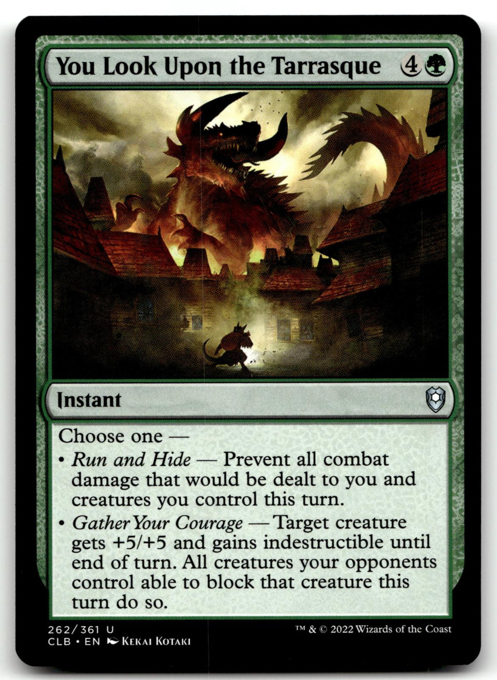 You Look Upon the Tarrasque 262 Commander Legends: Battle for Baldur's Gate 