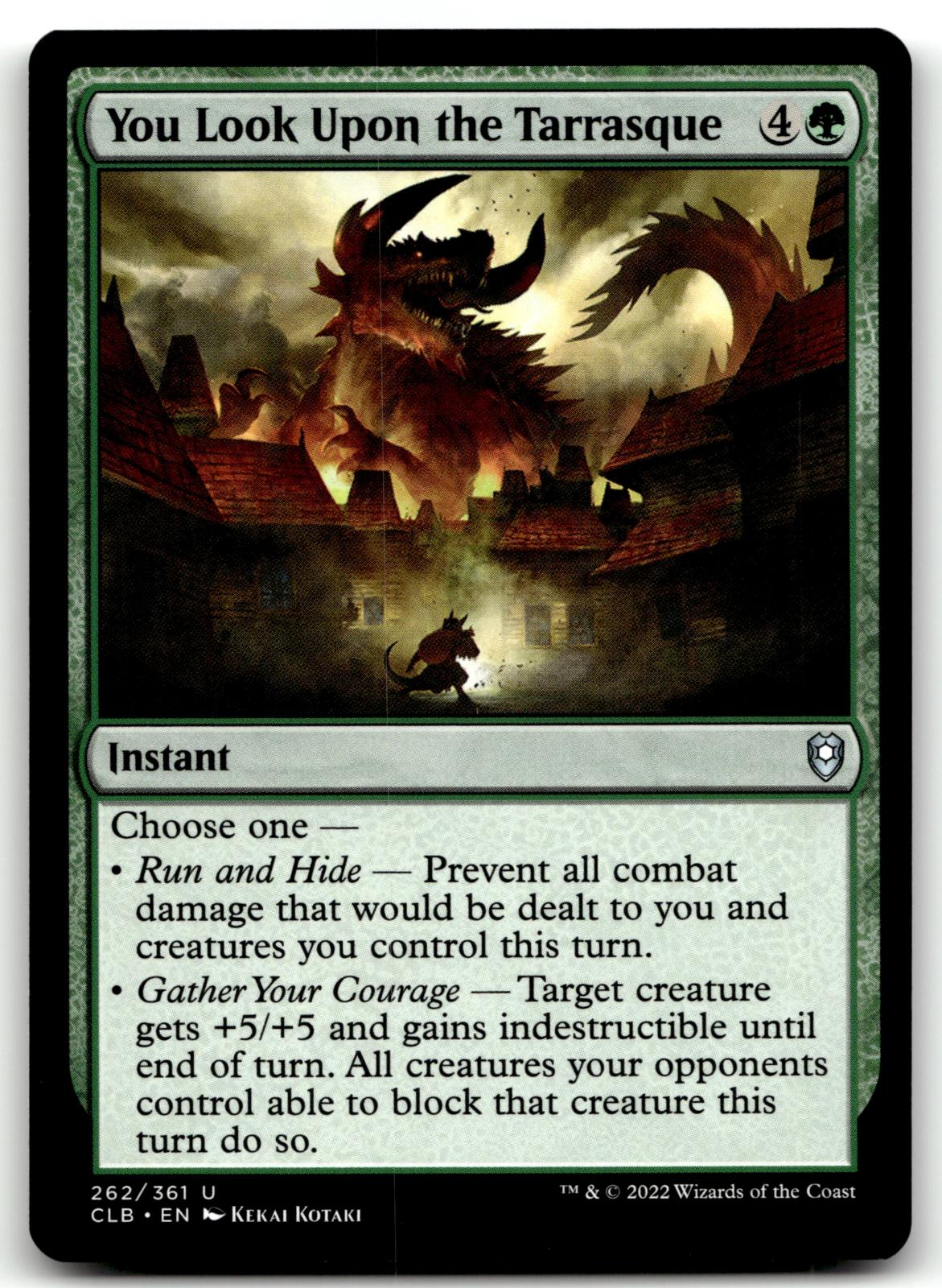 You Look Upon the Tarrasque 262 Commander Legends: Battle for Baldur's Gate 