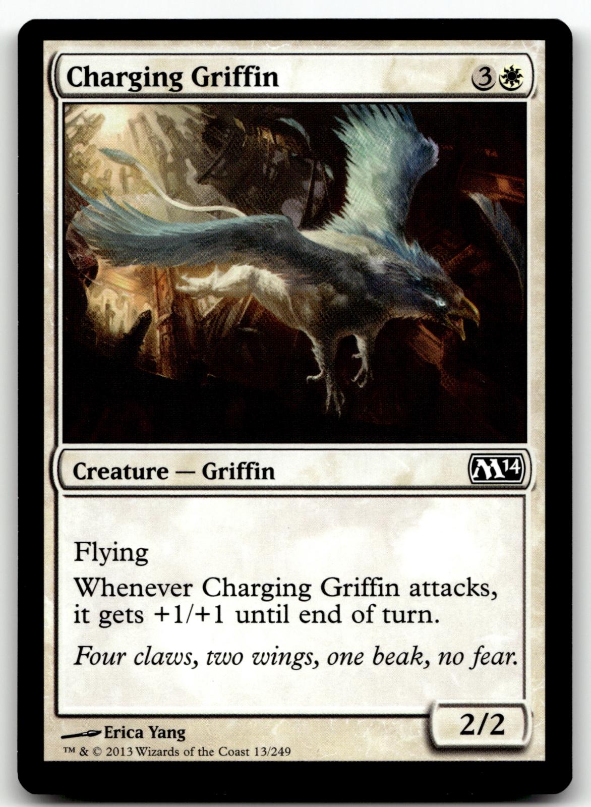 Charging Griffin 13 Common Magic 2014 (M14) Magic: The Gathering Near Mint