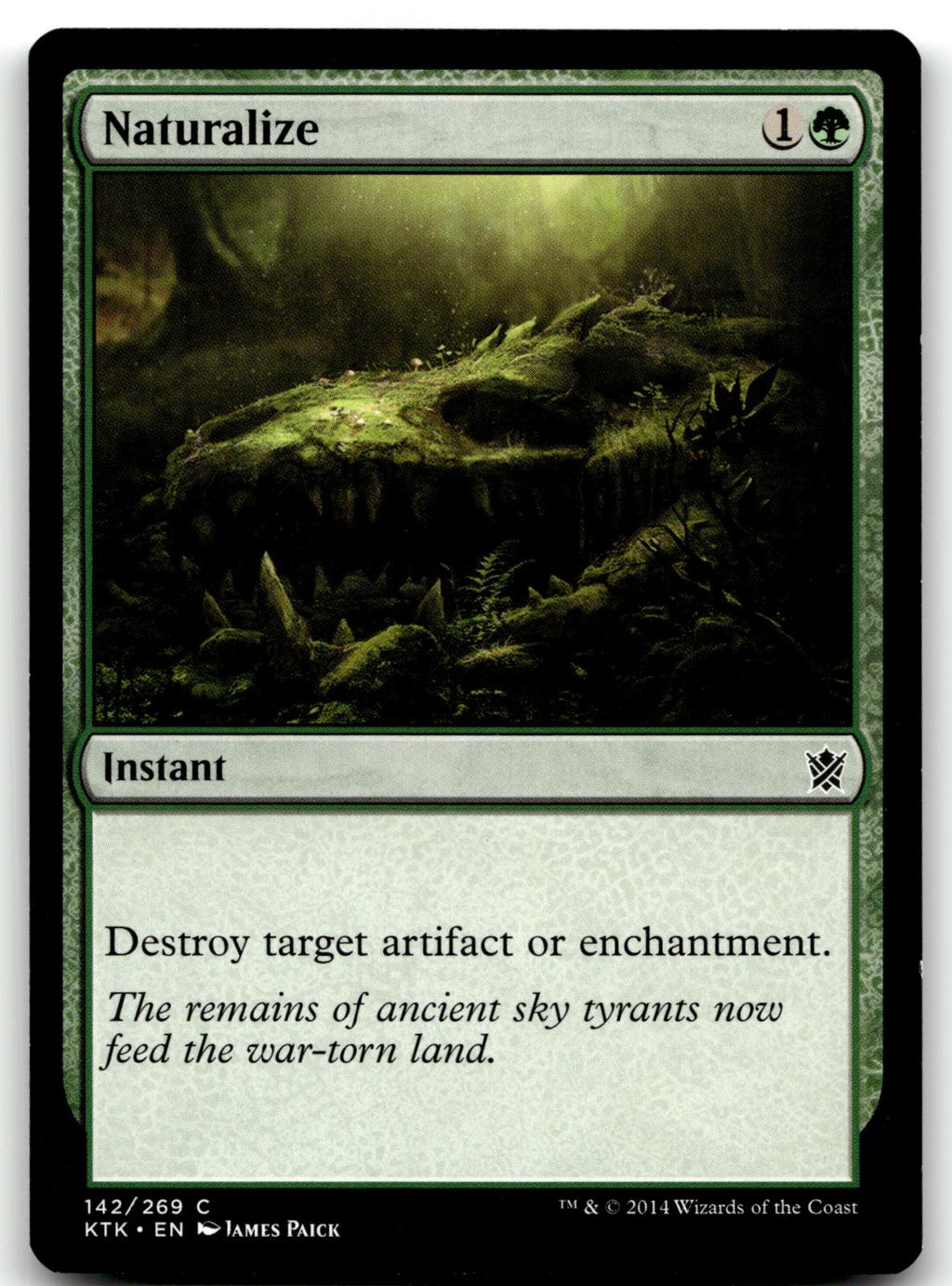 Naturalize 142 Common Khans of Tarkir Magic: The Gathering Near Mint