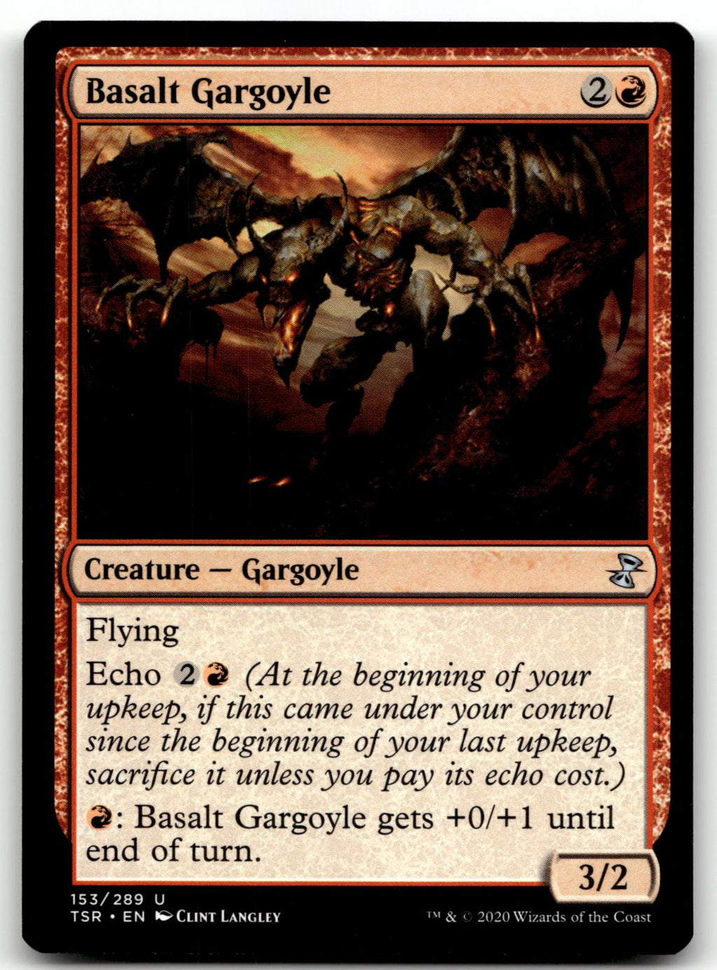 Basalt Gargoyle 153 Uncommon Time Spiral: Remastered Magic: The Gathering NM
