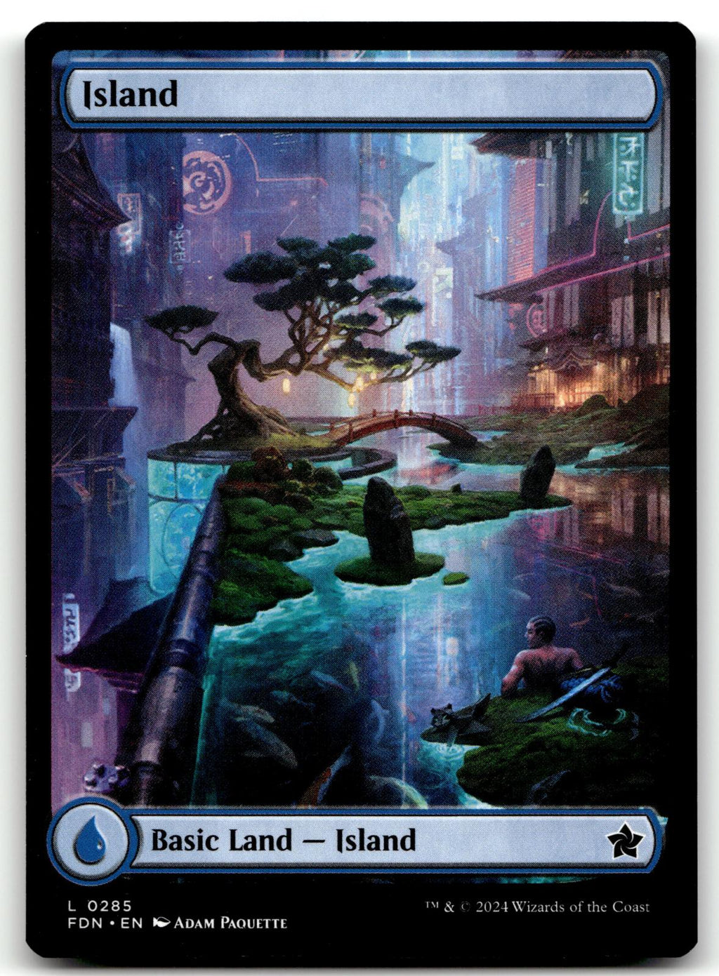 Island (0285) 285 Land Foundations Magic: The Gathering Near Mint
