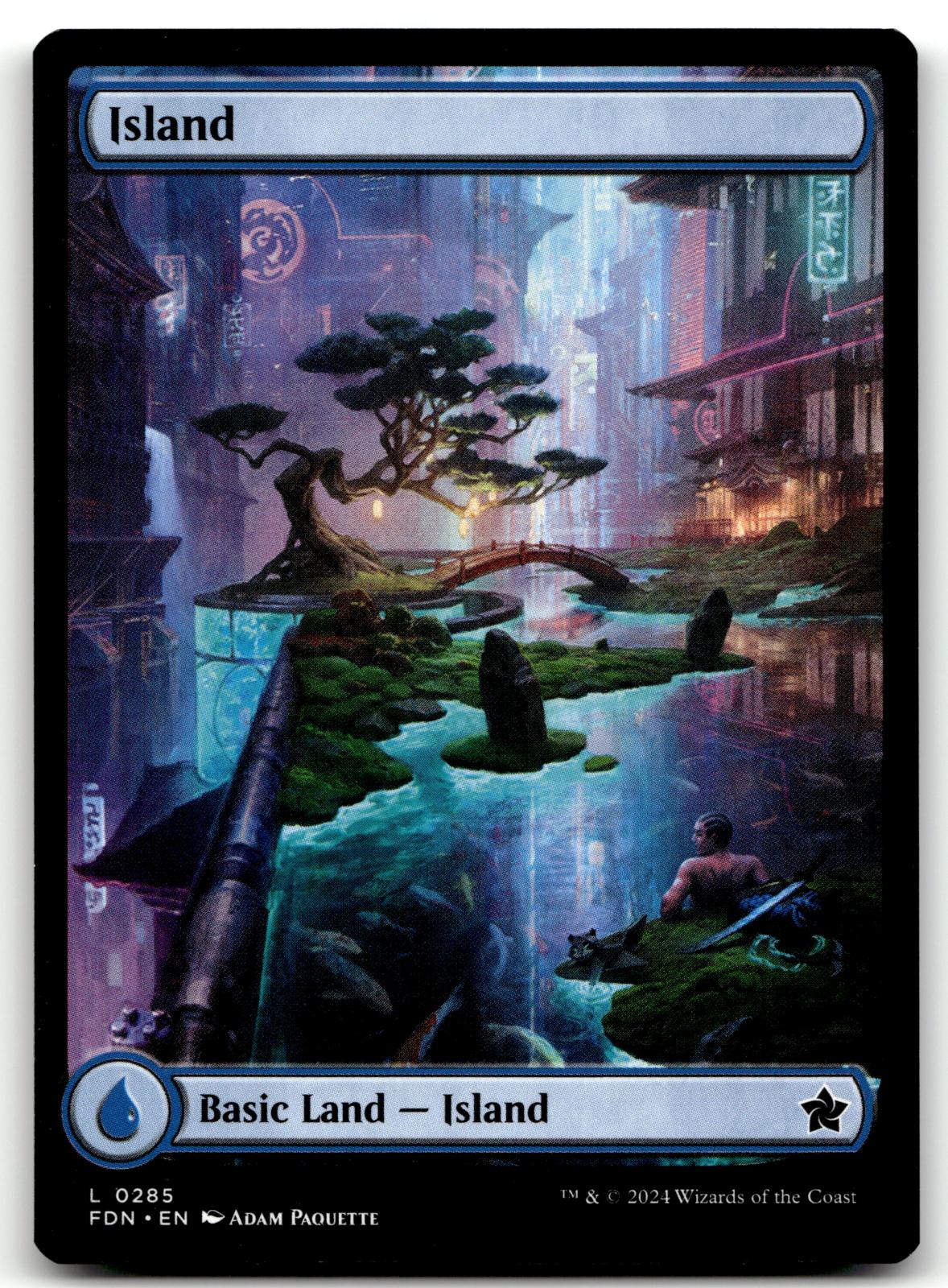 Island (0285) 285 Land Foundations Magic: The Gathering Near Mint