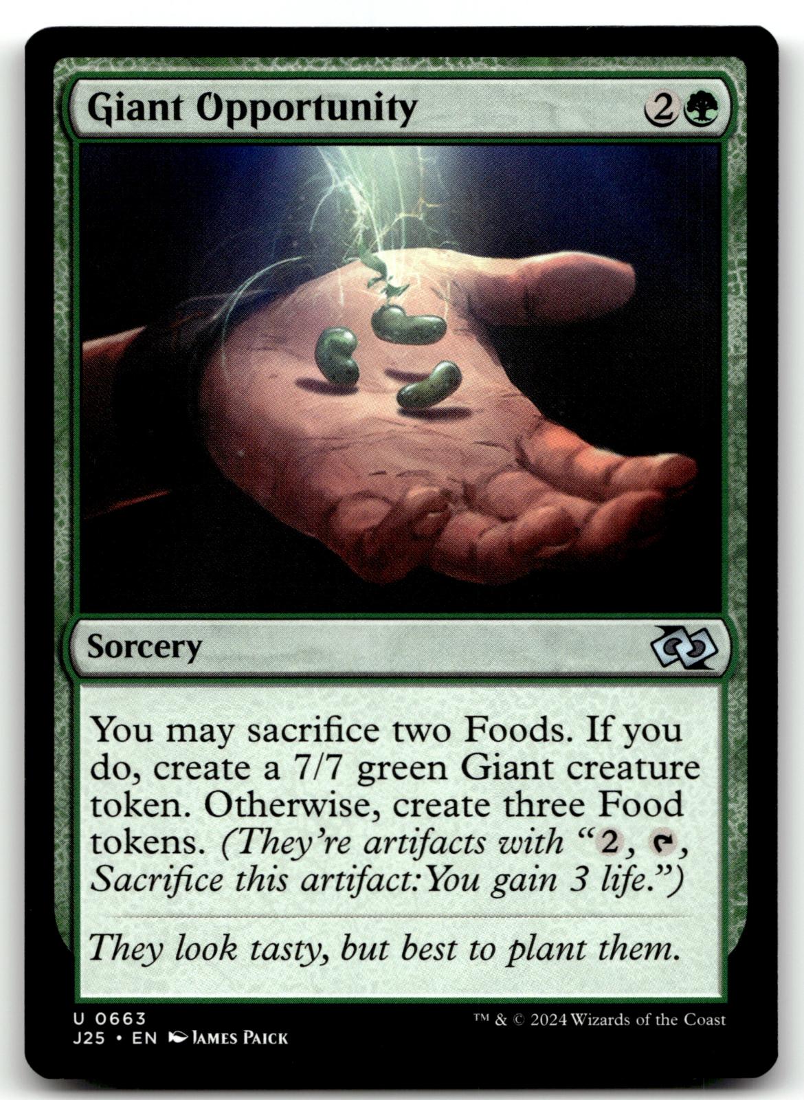 Giant Opportunity 663 Uncommon Foundations Jumpstart Magic: The Gathering NM