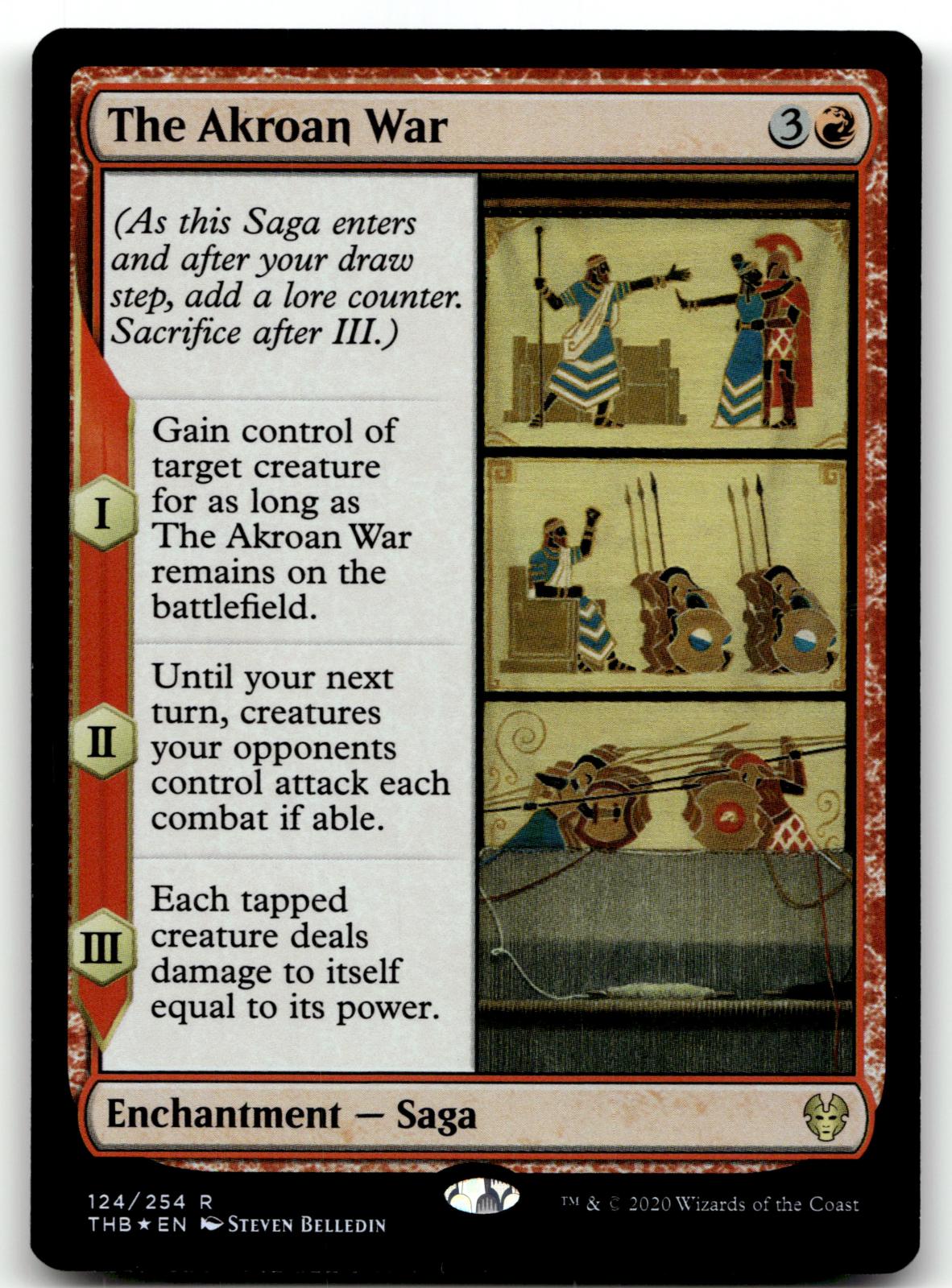 The Akroan War 124 Rare Theros Beyond Death Magic: The Gathering Foil Near Mint